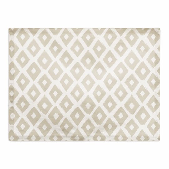 Gray Brush Diamond 18" x 14" Cotton Twill Placemat
